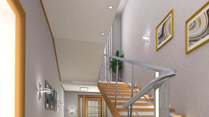 Closeup of Stairs Track